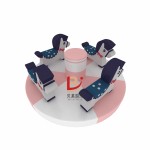 Outdoor Rental Supplier - Popular Pastel Customized Merry Go Round