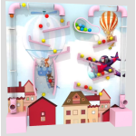 Playground Equipment Supplier - Small Indoor Ball Wall Puzzle Mechanical