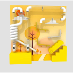 Ball Wall Factory - Hot Sale Macaron Color Ball Wall Puzzle