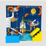 Custom Wall Manufacturer - Customized Cartoon Transparent Ball Wall