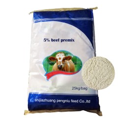 5% Fast Gain Weight Fattening Feed Powder for Beef Cattle Pigs Poultry-Vitamins Minerals Animal Feed Additive in Bag Packaging