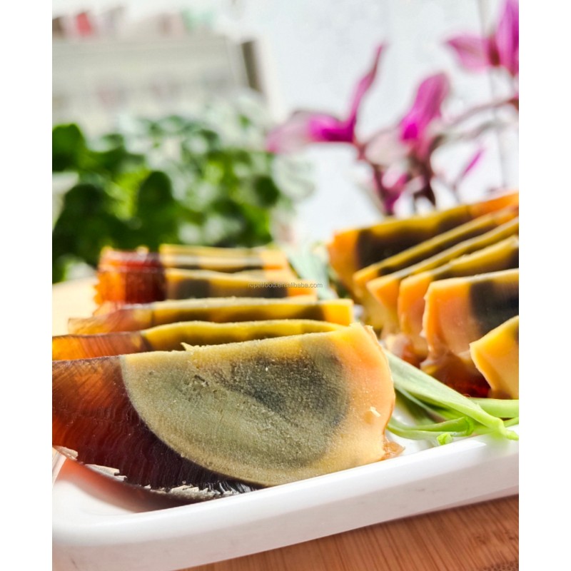 Green Safe Health Chinese Preserved Eggs Fragrant and Fresh No Ammonia Odor No Alkali Bitterness No Copper Astringency