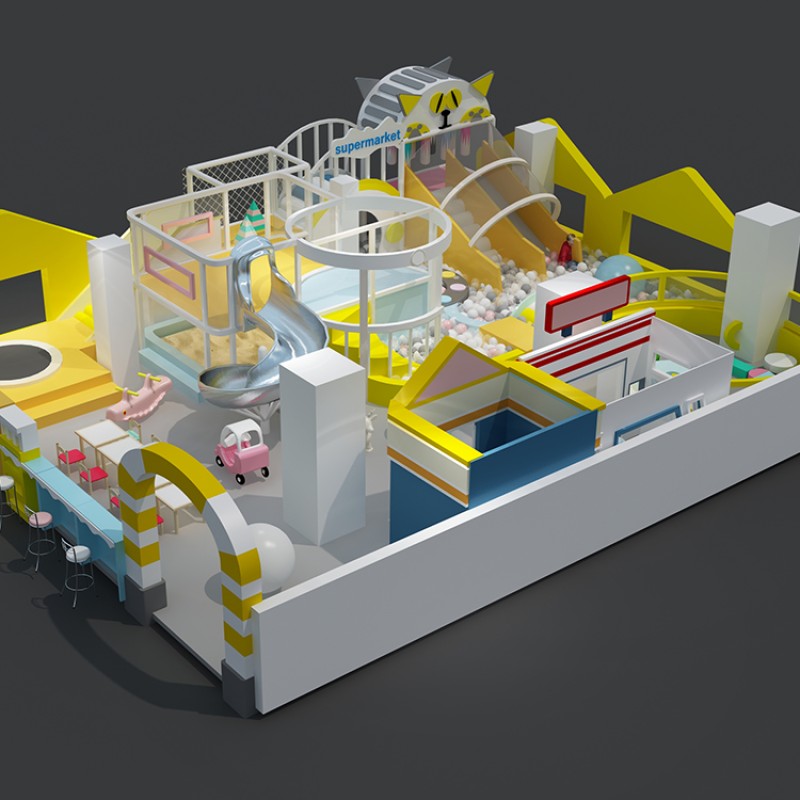 Soft Playground Equipment Factory - 100 Sqm Commercial Toddler Softplay