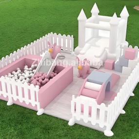 Soft Play Equipment Manufacturer - Outdoor Kids Pink Ball Pit Climber
