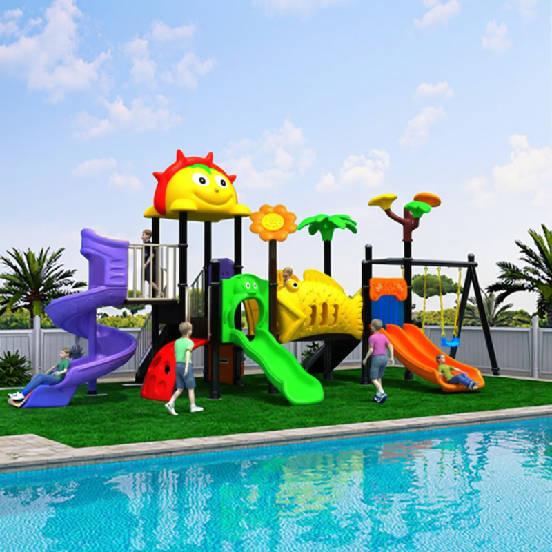 Outdoor Playground Equipment Factory - CE Certified Plastic Slide Climbing