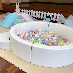 Outdoor Soft Play Equipment Factory - Pastel Ball Pit Climber Rental