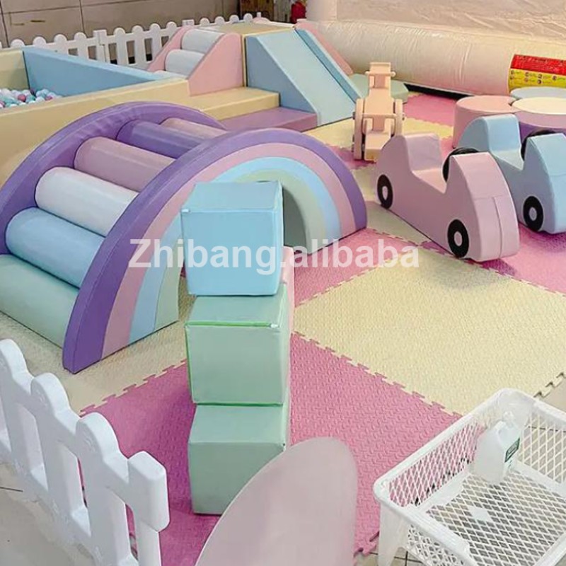 Outdoor Soft Play Equipment Manufacturer - Commercial Pink UV Proof