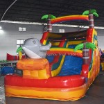 Water Slide Supplier - 18ft Inflatable Water Slide Adult Jumping