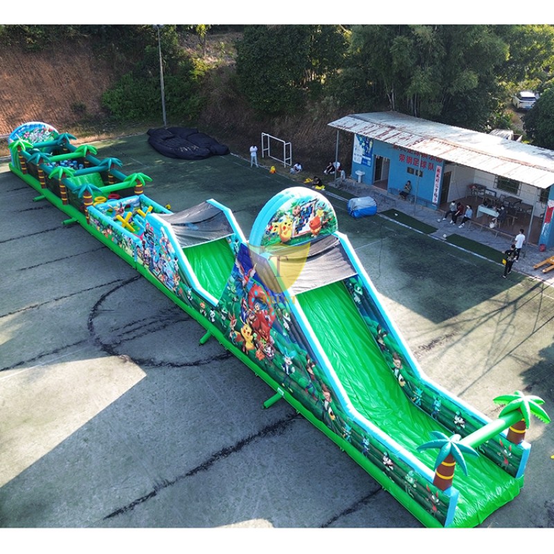 Jumping Bouncy Supplier - Inflatable Jumping Bouncy Obstacle Outdoor