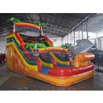 Water Slide Supplier - 18ft Inflatable Water Slide Adult Jumping