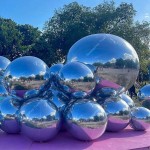 Disco Mirror Supplier - Giant Gold Silver Disco Floating Mirror