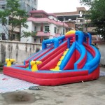 Water Pool Slide Supplier - Curved Straight Double Combination Cheap