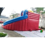 Water Pool Slide Supplier - Curved Straight Double Combination Cheap