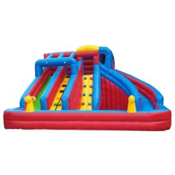 Water Pool Slide Supplier - Curved Straight Double Combination Cheap
