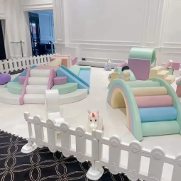 White Soft Play Supplier - School Amusement Mall Climbing Functions