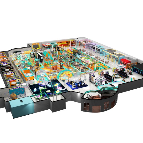 Indoor Playground Supplier - Spacious Themed Trampoline Park Slides