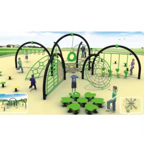 Amusement Equipment Supplier - Kids Outdoor Gym Plastic Playsets