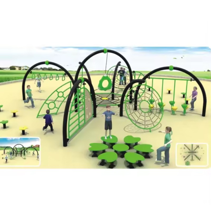 Amusement Equipment Supplier - Kids Outdoor Gym Plastic Playsets