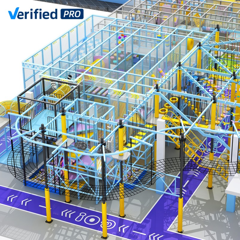 High Altitude Ropes Course Factory - Adventure Castle Trampoline Maze