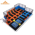Small Trampoline Manufacturer - Red Blue Small Custom Trampoline
