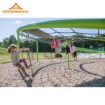 Swing Set Supplier - Climbing Metal Swing Set with Slide