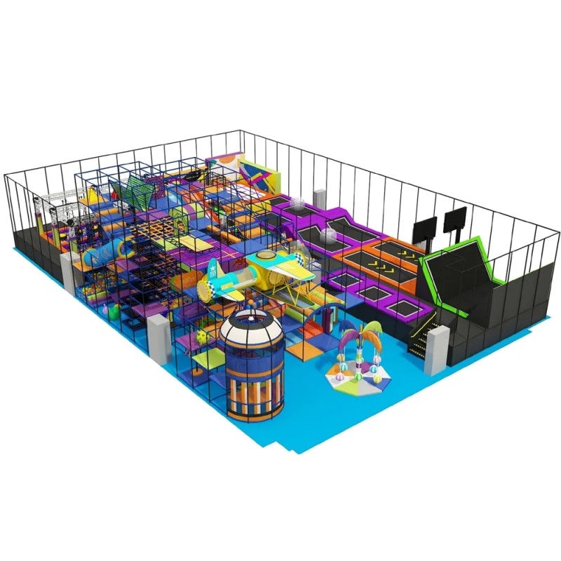 Maze Trampoline Factory - Large Custom Maze Trampoline Colored