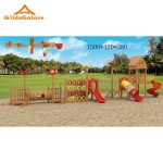 Outdoor Slide Manufacturer - Wooden Climbing Rock Frame Playground