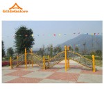 Swing Set Supplier - Climbing Metal Swing Set with Slide
