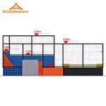 Small Trampoline Manufacturer - Red Blue Small Custom Trampoline