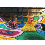 Playground Equipment Supplier - Colorful Rainbow Mesh PVC Material