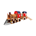 Playground Equipment Supplier - Wooden Train Themed Playground
