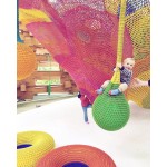 Playground Equipment Supplier - Colorful Rainbow Mesh PVC Material