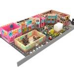 Indoor Playground Factory - Town Playhouse Interactive Role Play