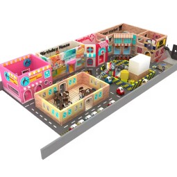 Indoor Playground Factory - Town Playhouse Interactive Role Play