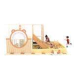 Soft Play Indoor Playground Factory - Macron Themed Slides Ball Pits