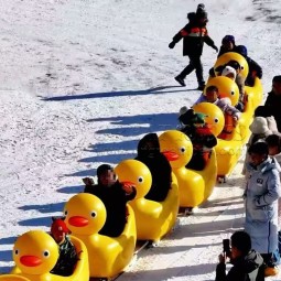 Snow Toy Factory - Cute PE Duck Snow Sled One Person