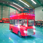 Park Amusement Supplier - High Quality 12 Seats Double Decker