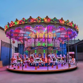 Classic Carousel Manufacturer - Colorful Two Floor Double Decker