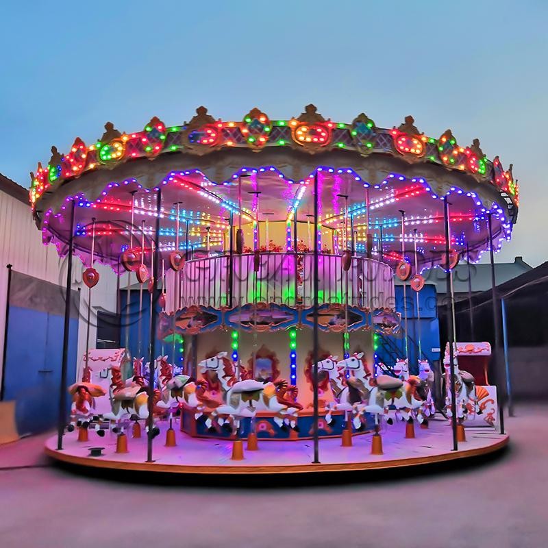 Classic Carousel Manufacturer - Colorful Two Floor Double Decker