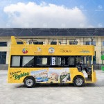 Tourist Vehicle Factory - 72V Electric Sightseeing Bus Double
