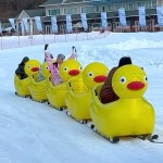 Snow Sled Manufacturer - Kids Yellow Duck PE Snow Sled 1