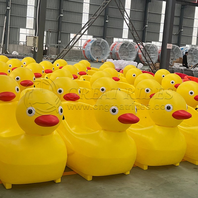 Winter Equipment Supplier - PE Yellow Duck Snow Sled Single