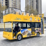 Tourist Vehicle Factory - 72V Electric Sightseeing Bus Double