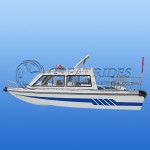 Speed Yacht Supplier - Luxury 21.3ft Fiberglass Half Cabin