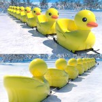 Snow Toy Factory - Cute PE Duck Snow Sled One Person