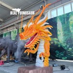 Animatronic Dragon Manufacturer - Life Size LED Eyes Moving Wings