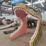 Fiberglass Dinosaur Factory - Park Pathway Head for Photos