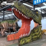 Fiberglass Dinosaur Factory - Jurassic World Door Fun Model