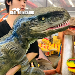 Animatronic Puppet Factory - Handmade Raptor Blue Baby Dinosaur