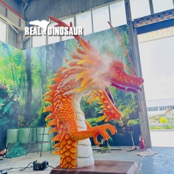 Animatronic Dragon Manufacturer - Life Size Animated Head Smoke Lights